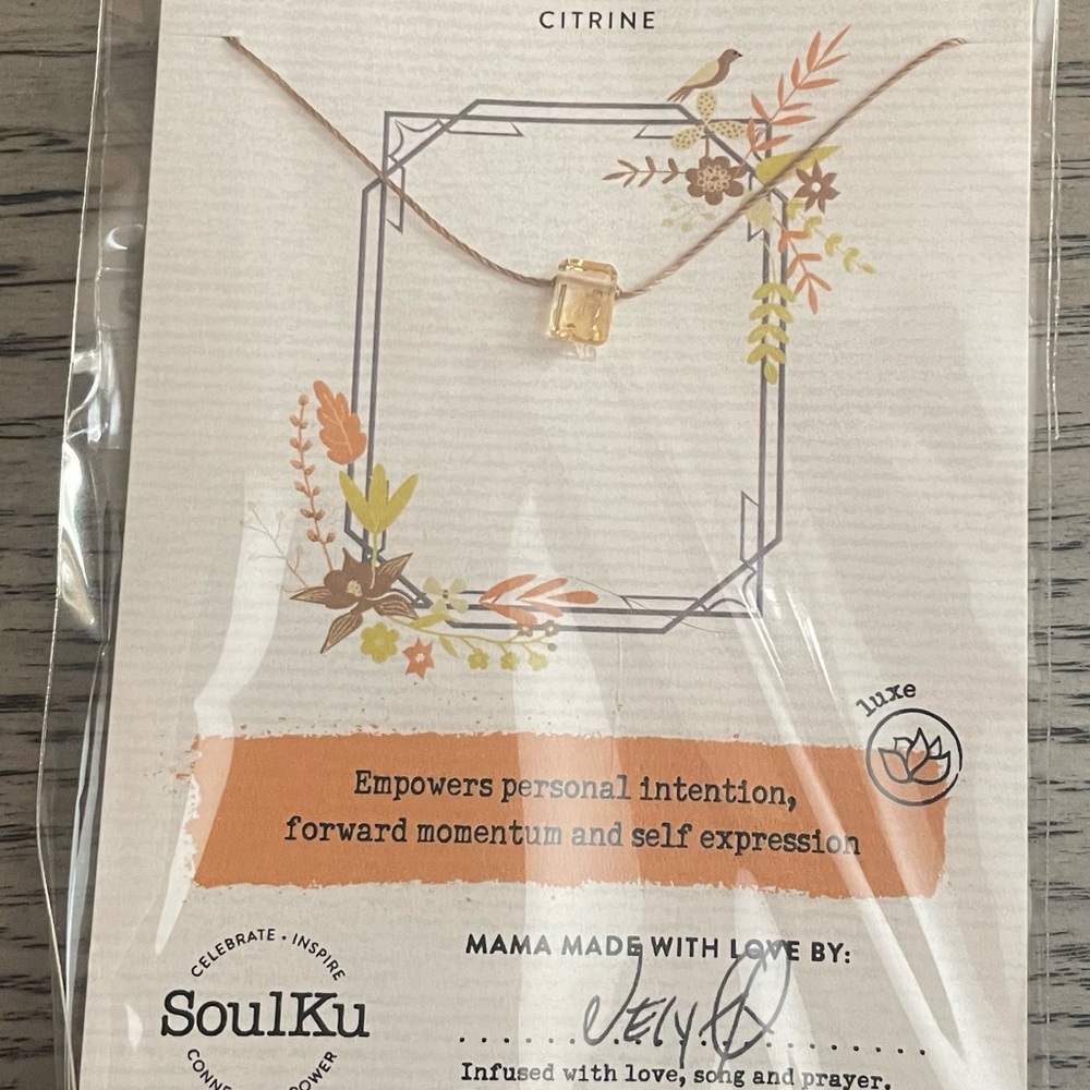 SOULKU CITRINE NECKLACE FOR MANIFEST